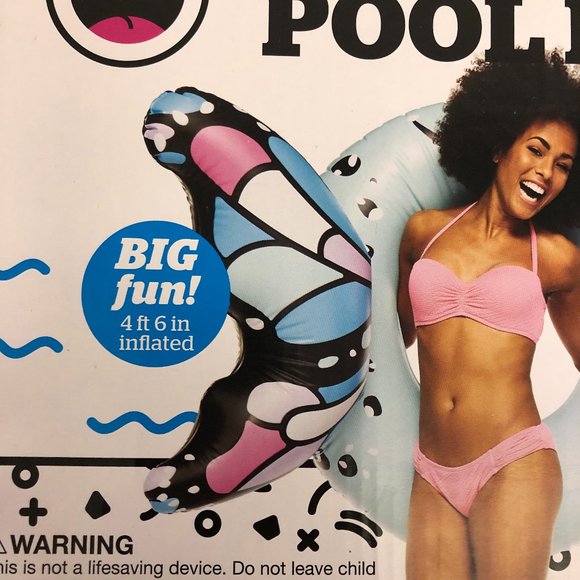 Pool Floats 3 THREE POOL FLOATS BUNDLE Giant Butterfly NEW - Picture 2 of 3